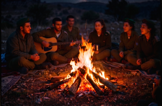תמונת מופע: מסביב למדורה  -האחים אסנר